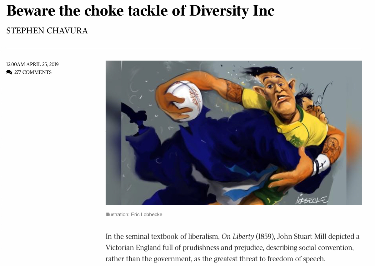 Beware-the-choke-tackle-of-Diversity-Inc. Campion College Australia.