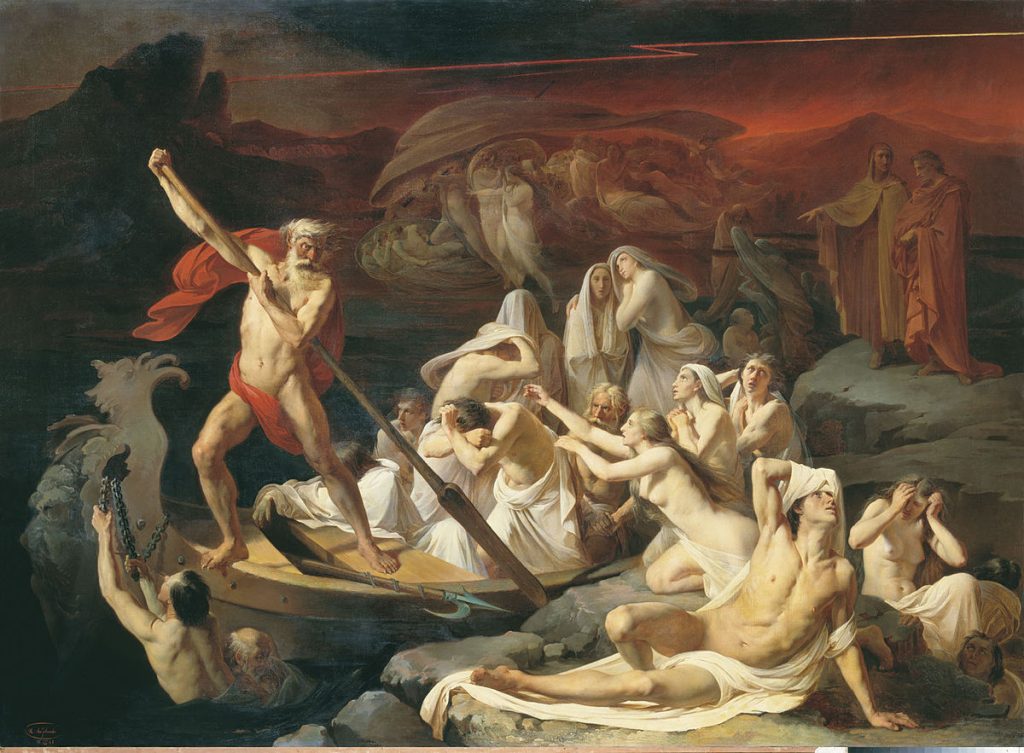 Charon Carrying Souls Across the River Styx by Alexander Litovchenko