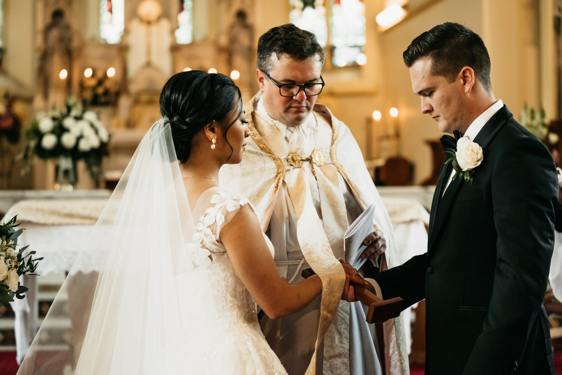 Graduate priest marries