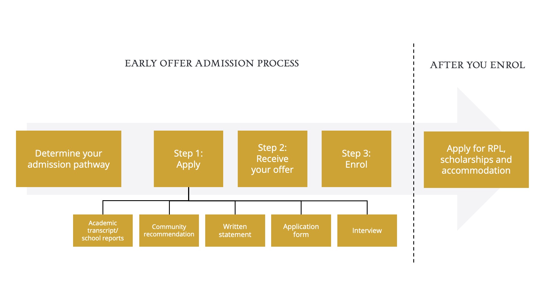 Undergrad Admission Flow Chart Early Offer