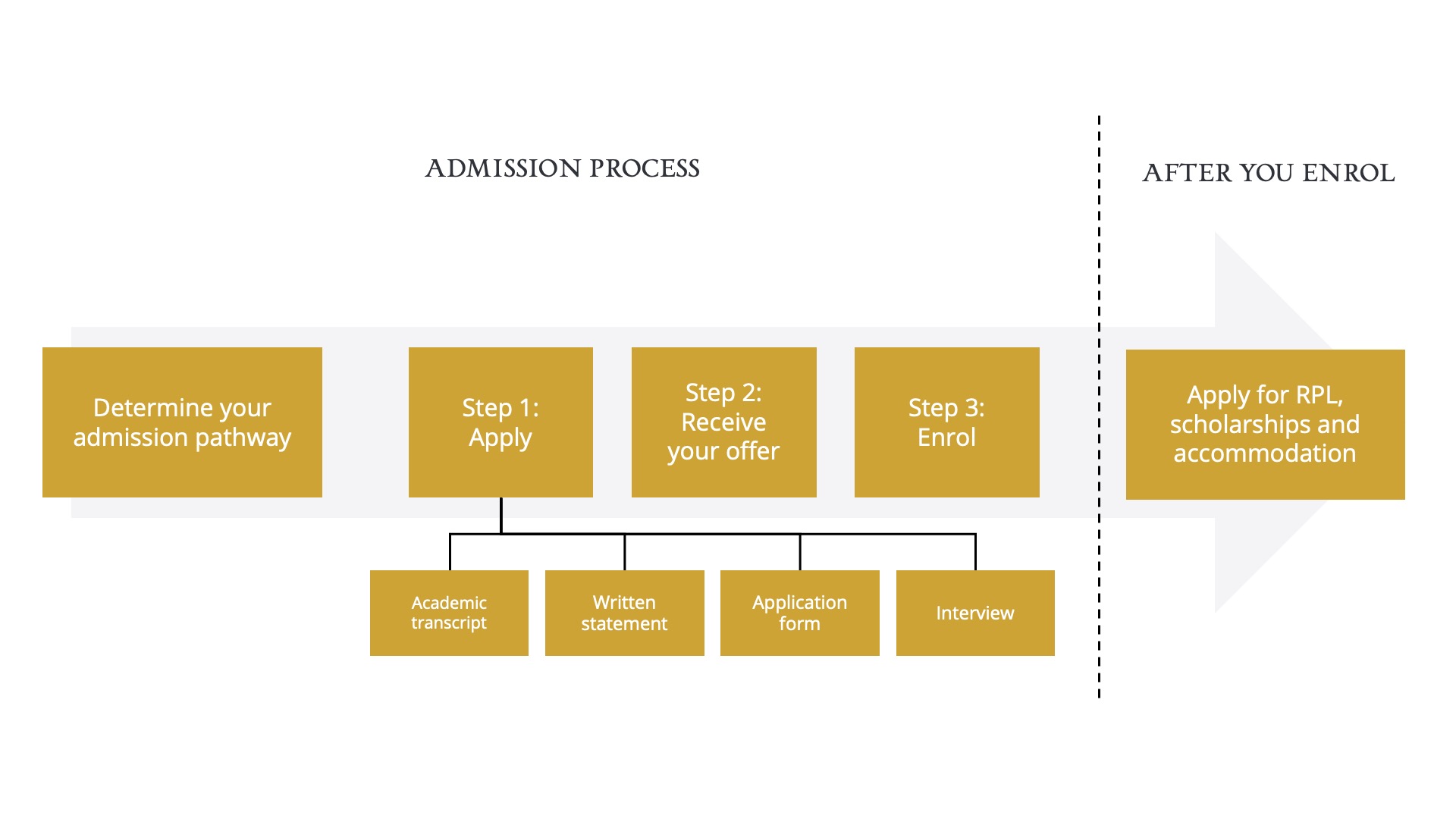 Undergrad Admission Flow Chart Standard