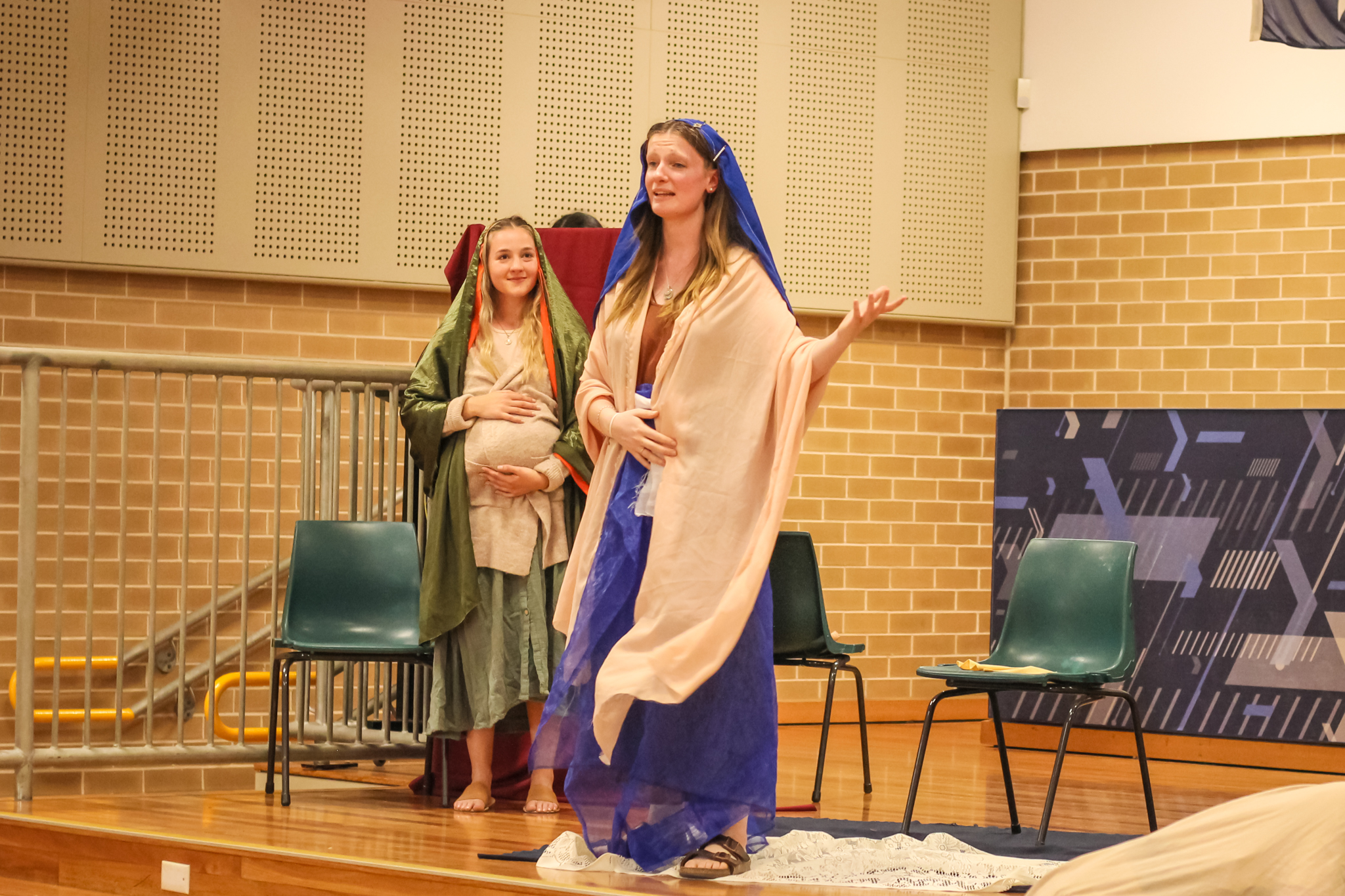 Theatre Society performs Nativity play for local school students