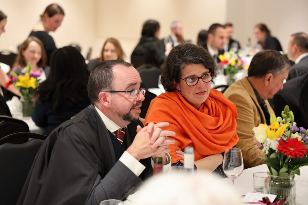 Prof John Carroll Engages at Lecture Dinner