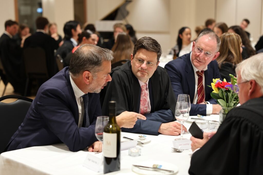Prof John Carroll Engages at Lecture Dinner