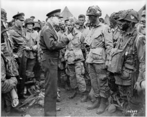 D Day Eisenhower addresses troops