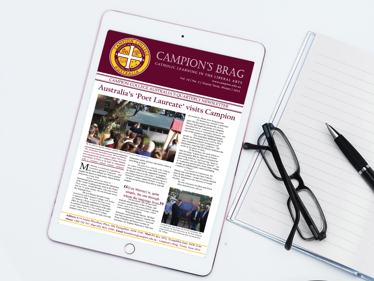 Campions-Brag-2015-Winter-Feature. Campion College Australia.