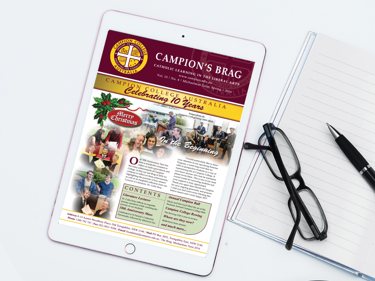 Campions-Brag-2016-Spring-Feature. Campion College Australia.