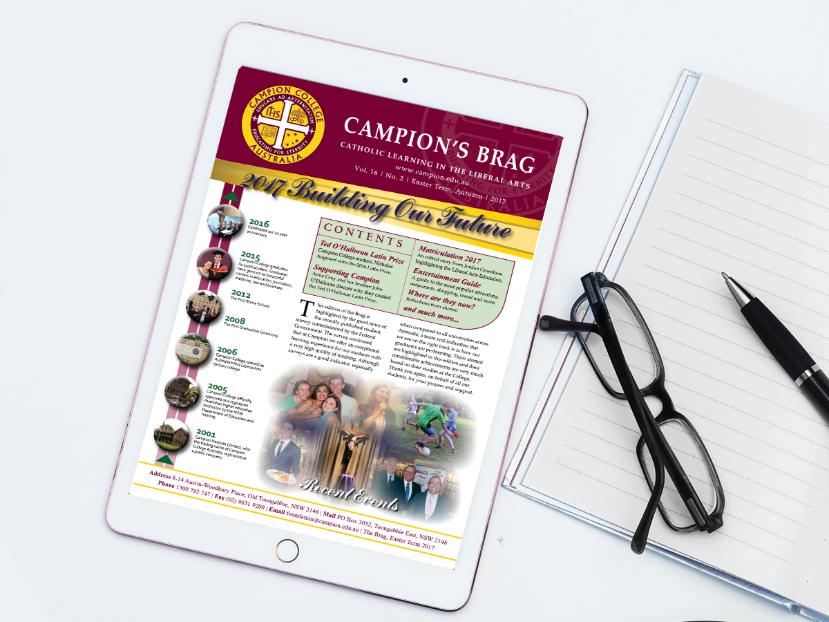 Campions-Brag-2017-Autumn-Feature. Campion College Australia.